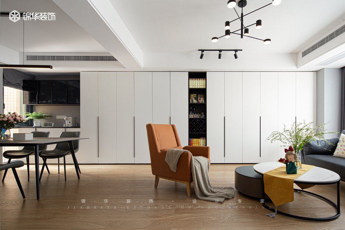 北欧-清江西苑-三室两厅-140㎡装修-三室两厅-北欧