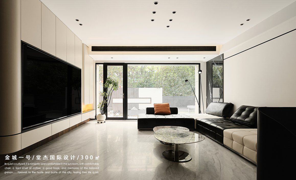 现代简约-中航金城一号-别墅-300㎡装修-别墅-现代简约