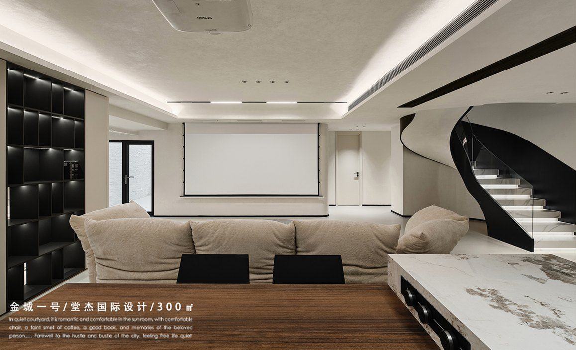 现代简约-中航金城一号-别墅-300㎡装修-别墅-现代简约