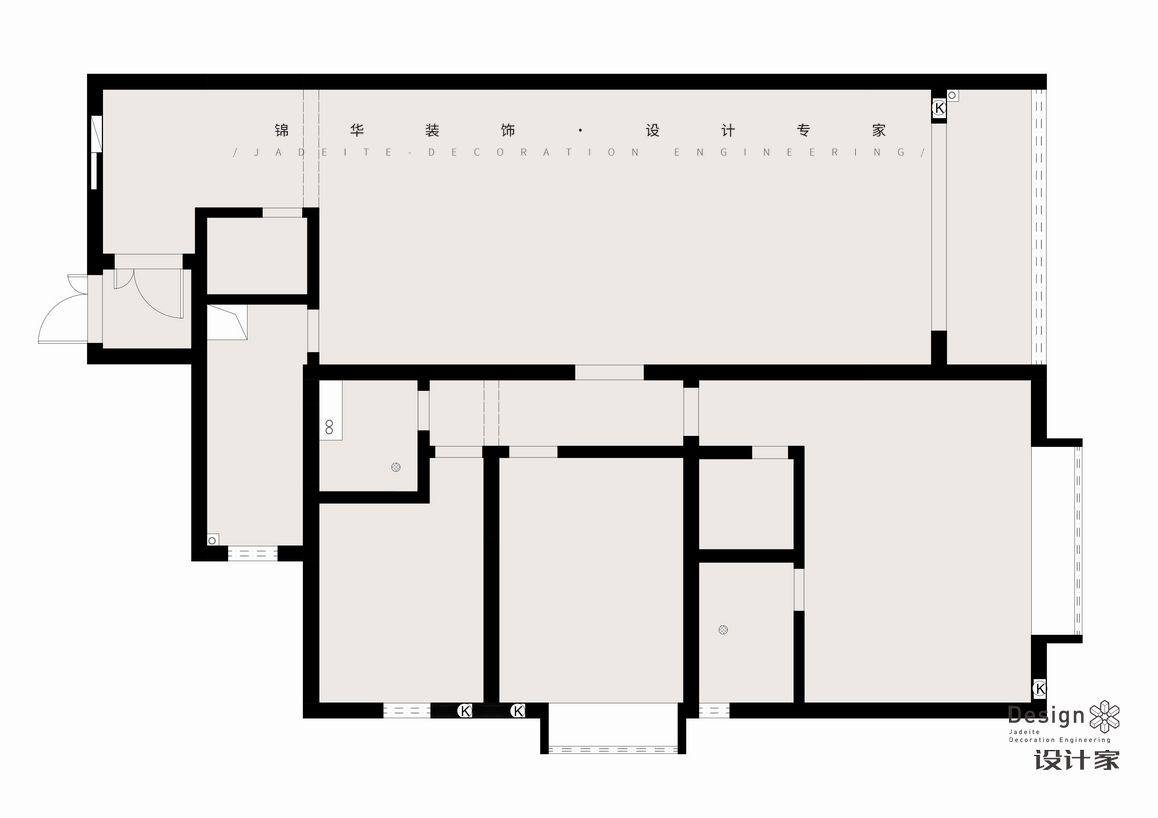 现代轻奢-天安国际-三室两厅-150㎡装修-三室两厅-轻奢