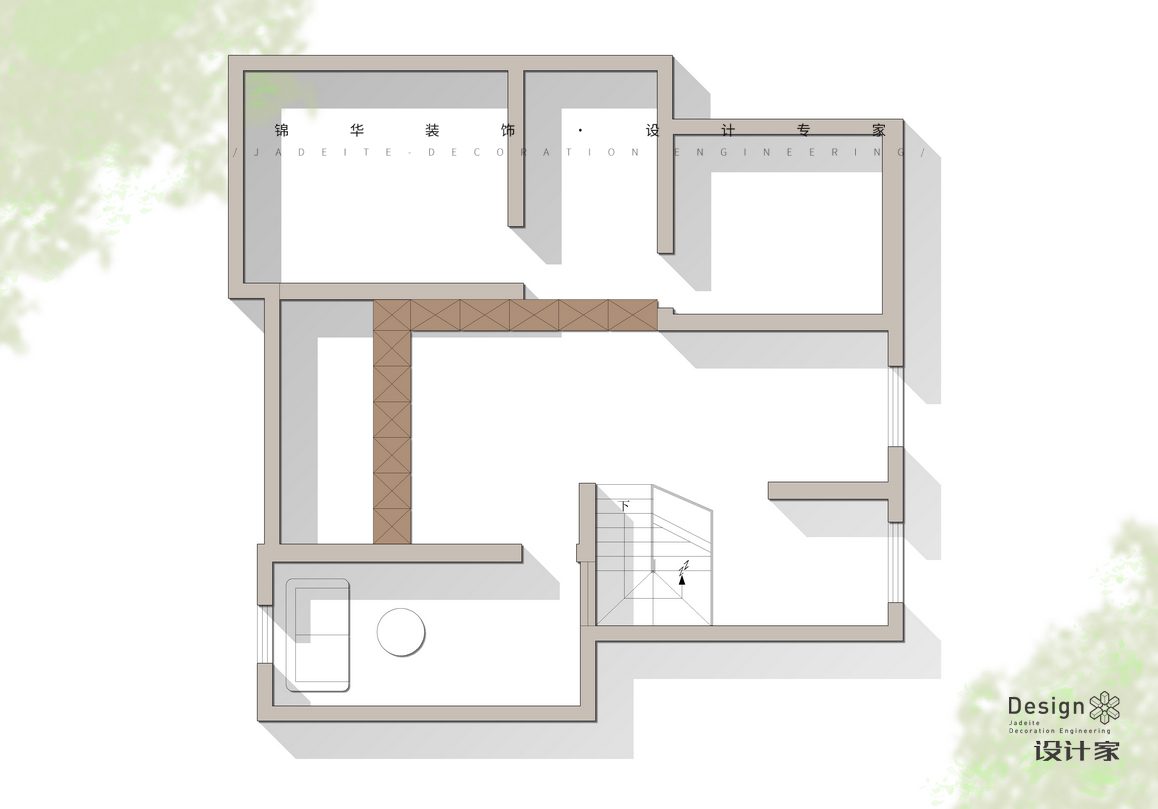 美式复古-博学院-别墅-300㎡装修-别墅-中古